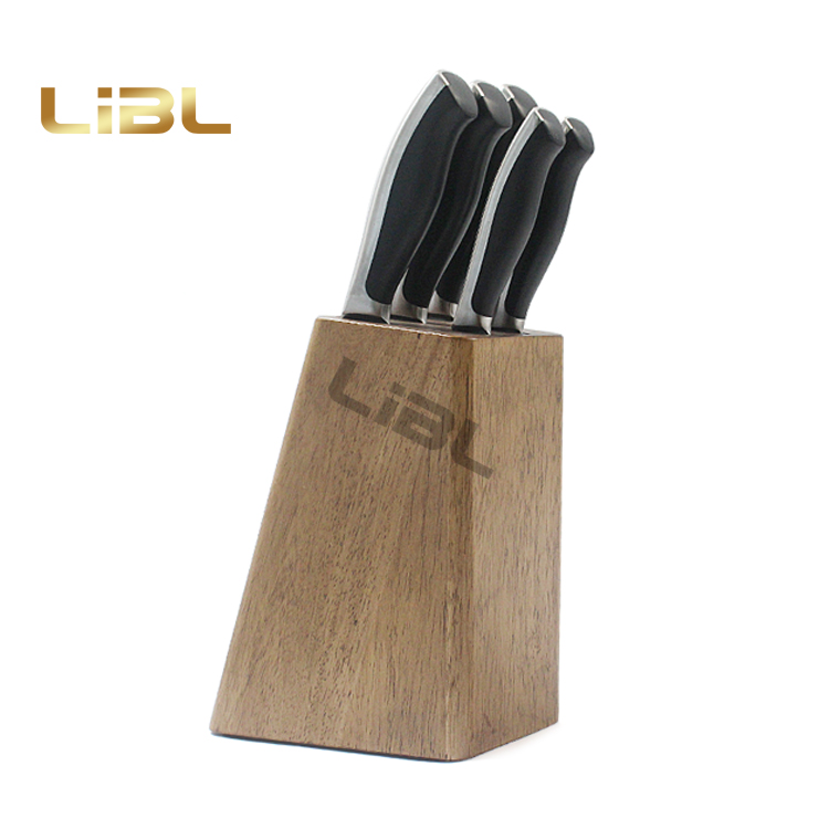 6pcs Knife set with wooden block