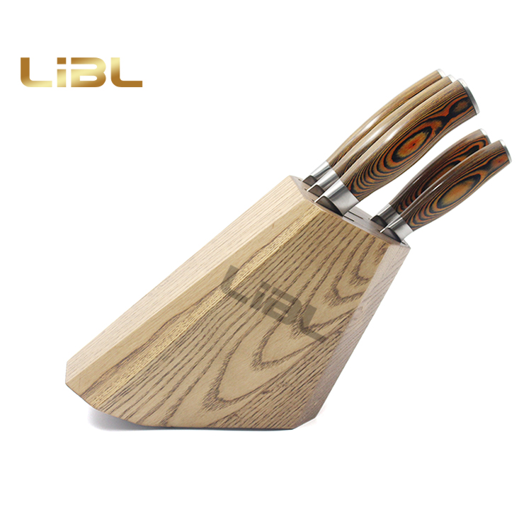 6pcs Knife set with wooden block