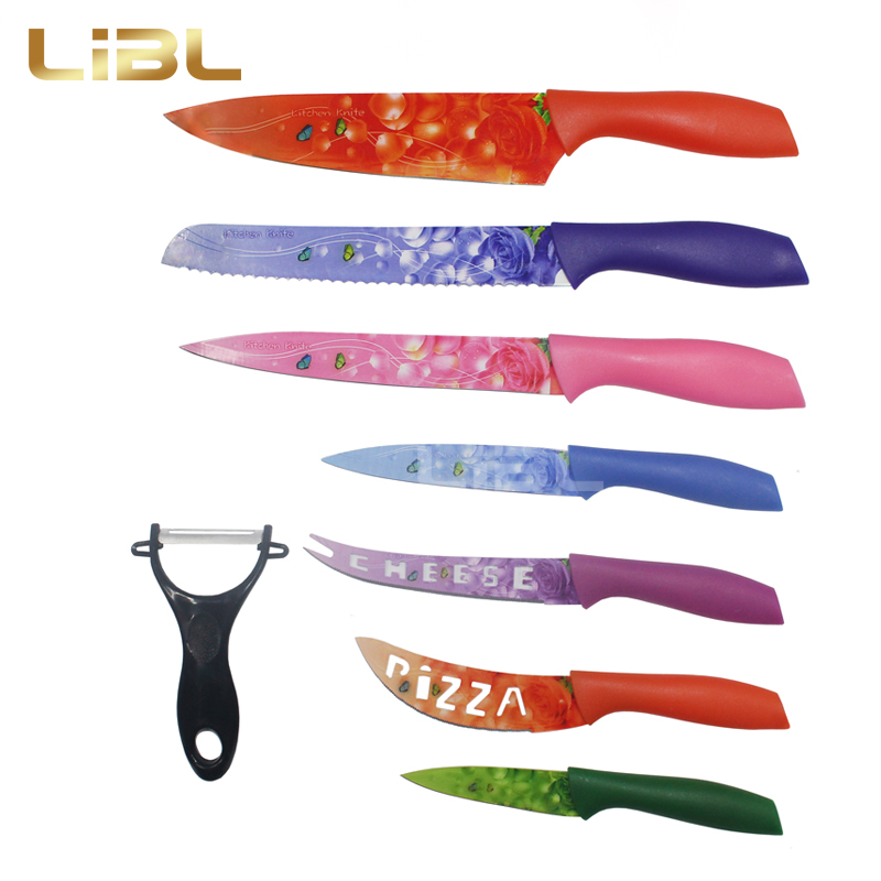 Decal printing knife set
