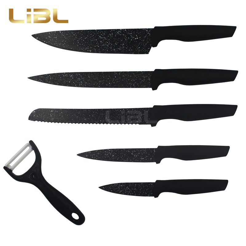Marble coating knife set