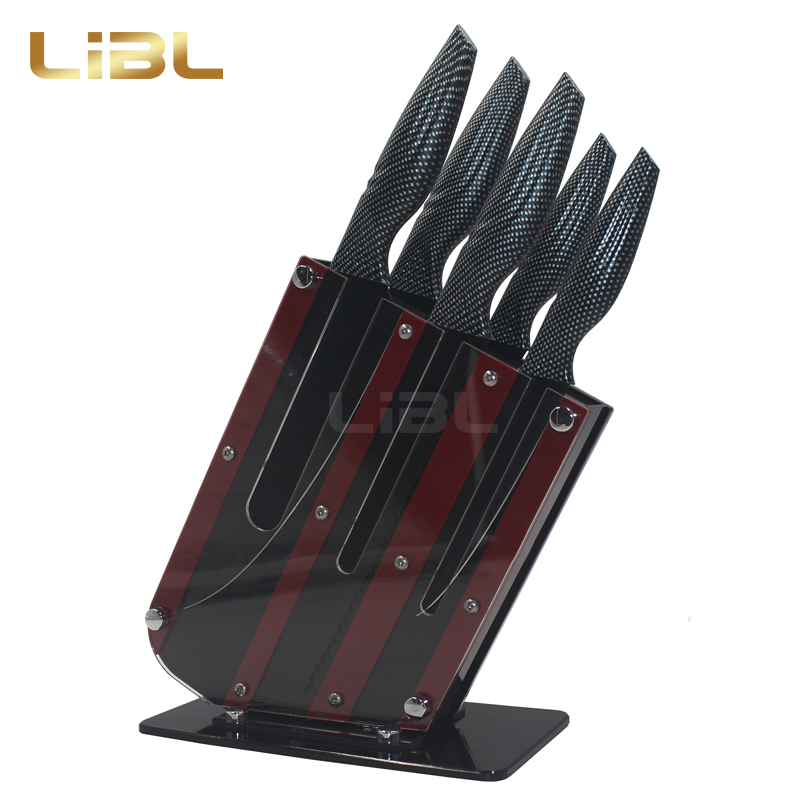 Knife set with coating