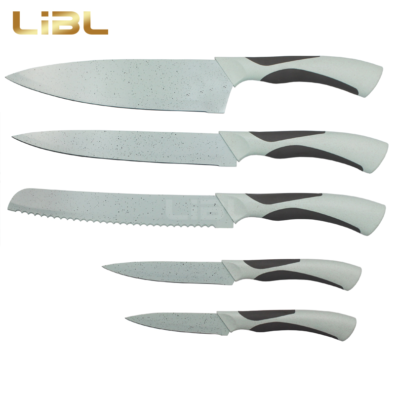 Non-stick coating knife with wheat-straw handle