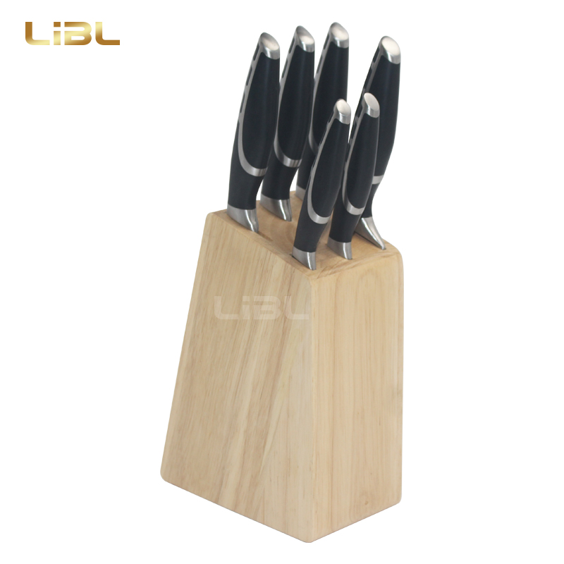7pcs Forged knife set with wooden block