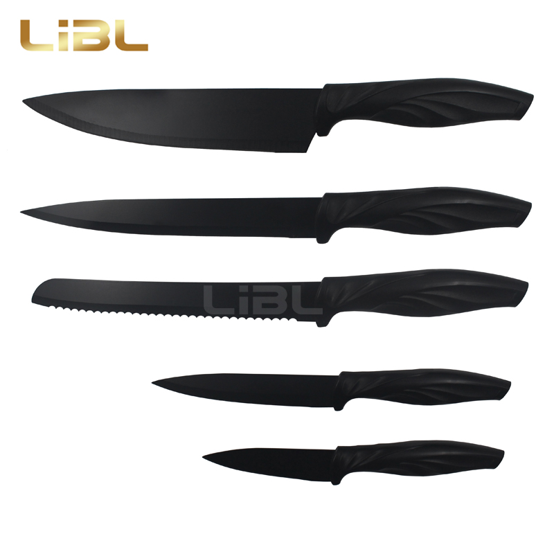 Non-stick coating knife set