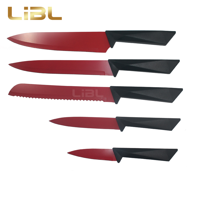 Non-stick coating knife set