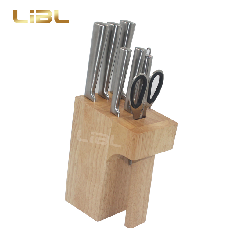 8pcs Hollow handle knife set with block