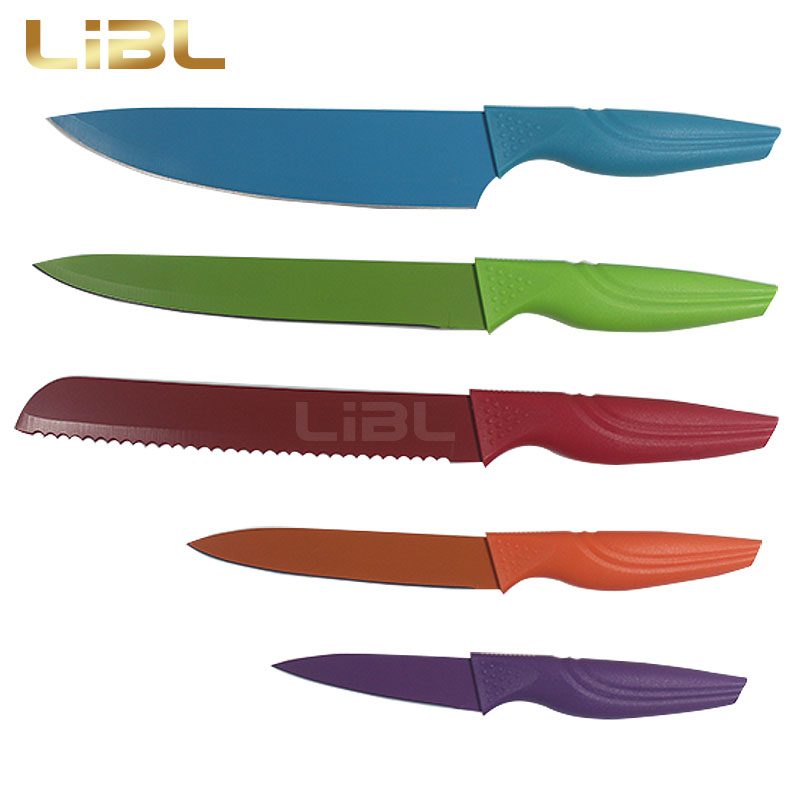 Non-stick coating knife set
