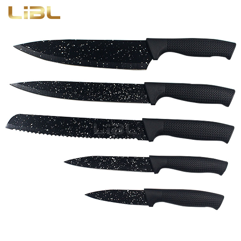 Marble coating knife set