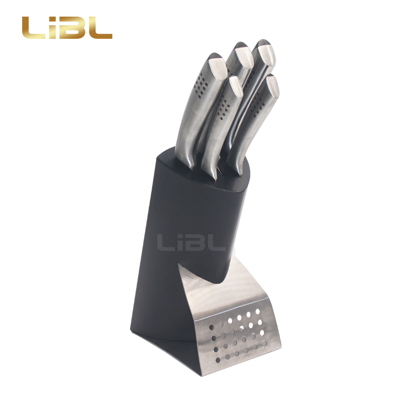 Forged knife set with ABS holder