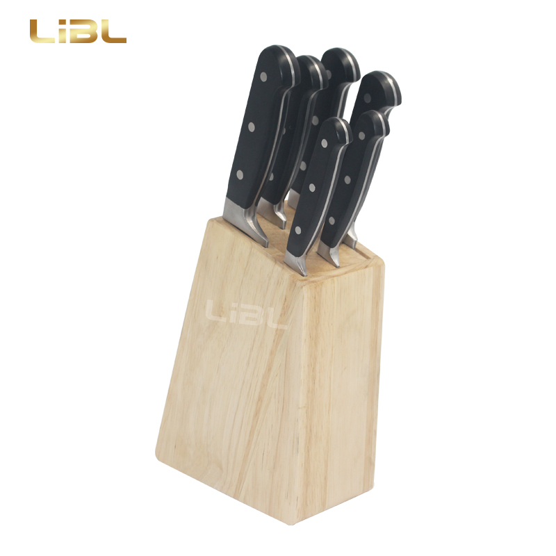 7pcs Forged knife set with wooden block