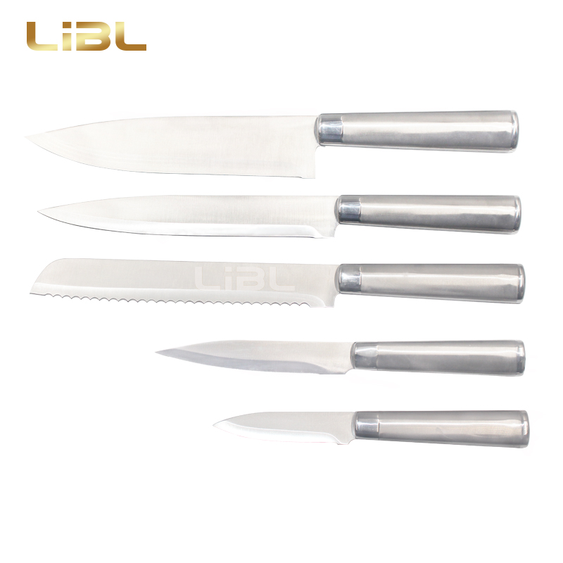 Full tang S/S handle knife set