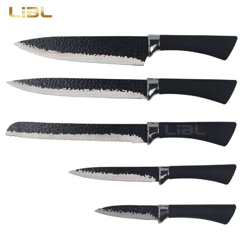 Hammer blade knife set with coating