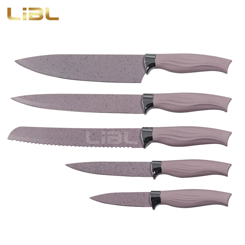 Non-stick coating knife set