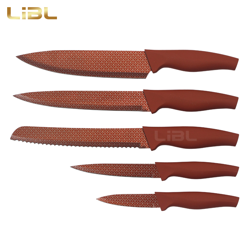 Decal printing knife set