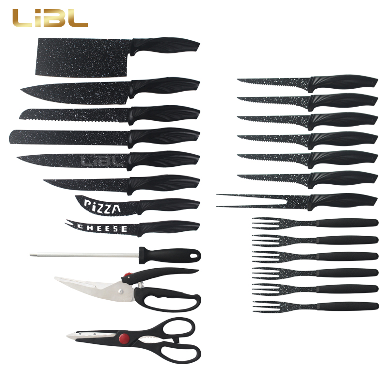 24pcs Knife set with non-stick coating