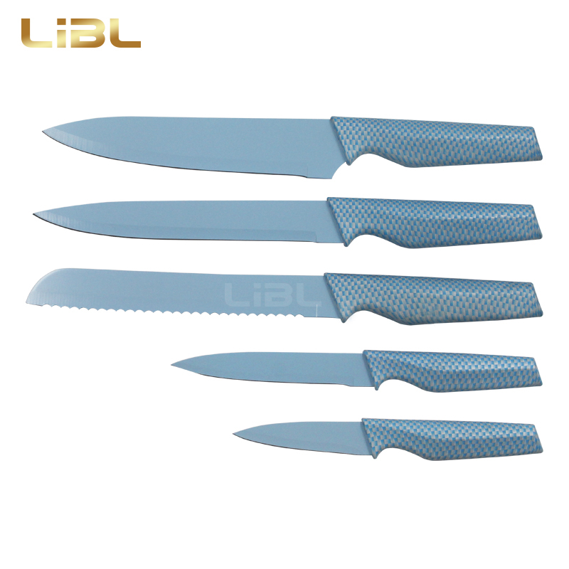 Non-stick coating knife with decal printing handle