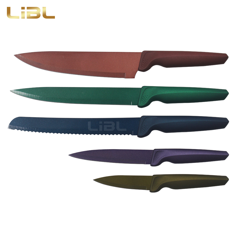 Non-stick coating knife set