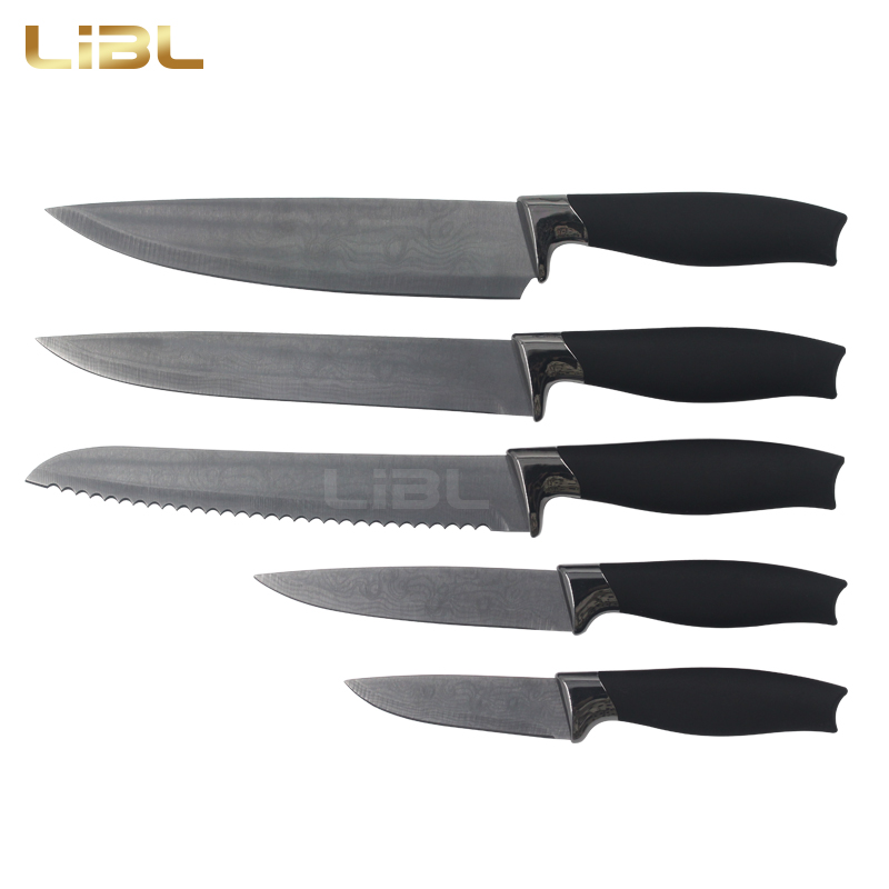 Titanium plating knife with laser pattern