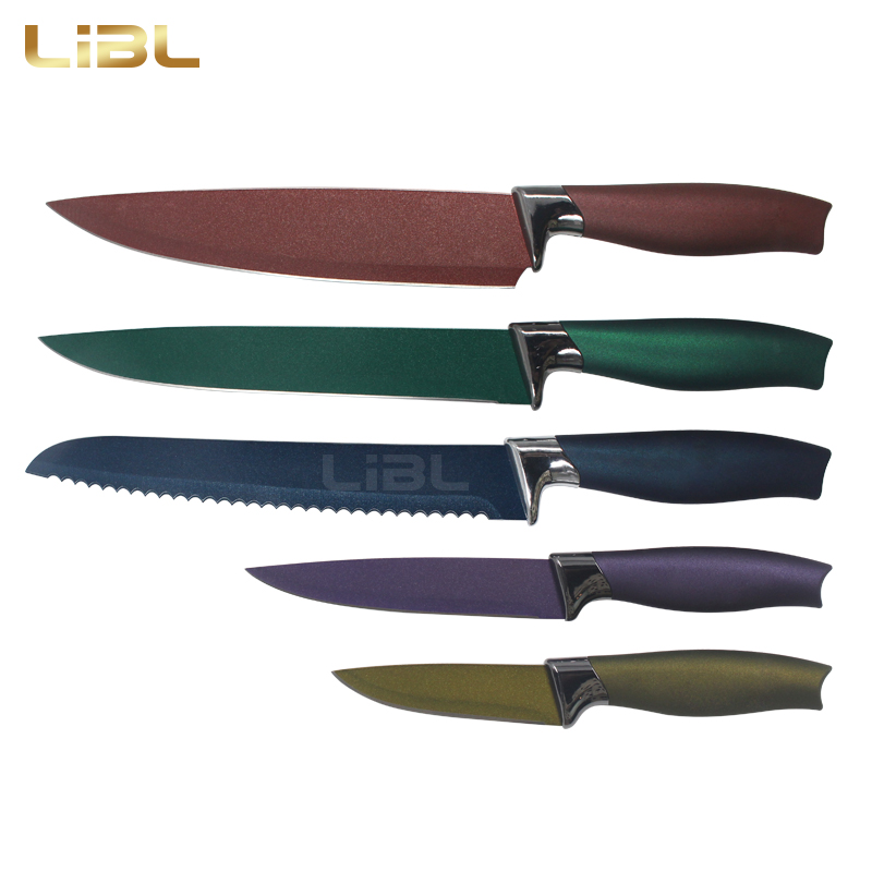 Non-stick coating knife set