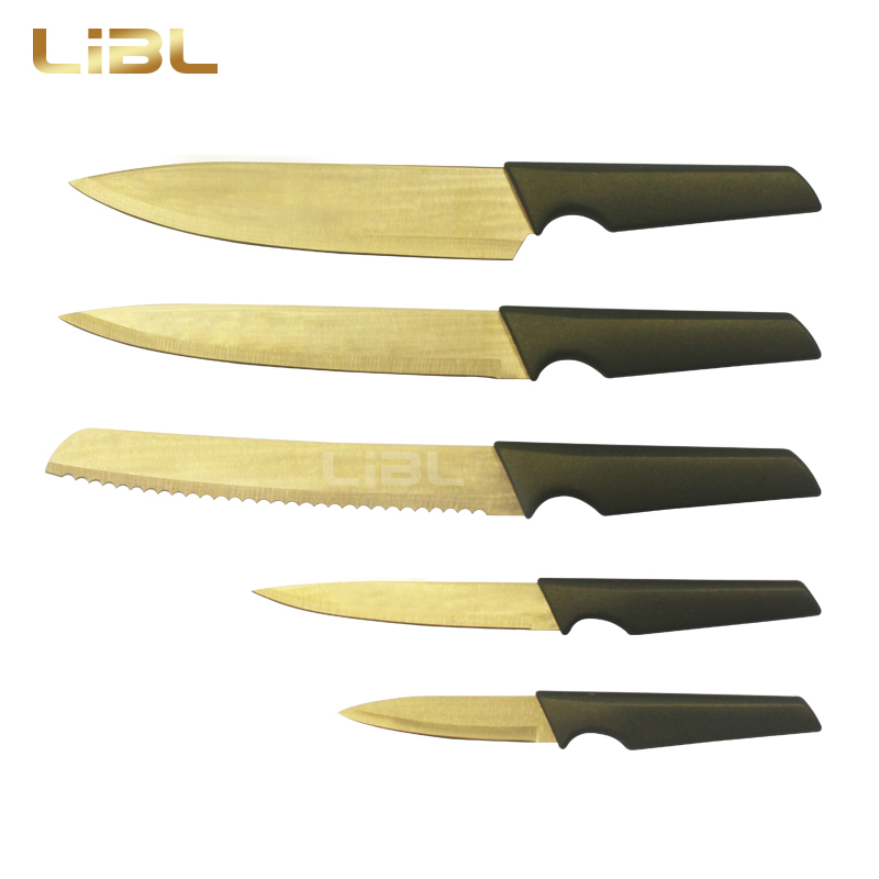 Titanium plating knife set
