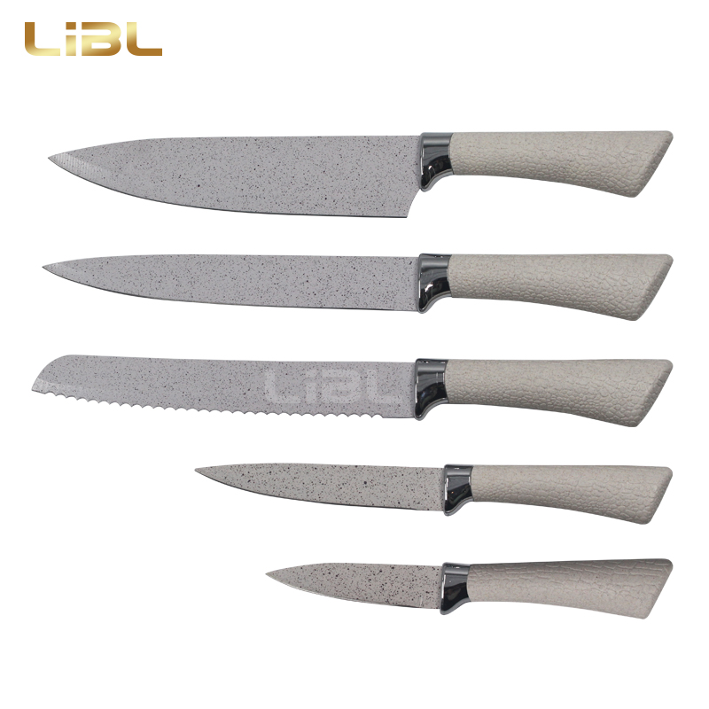Non-stick coating knife set