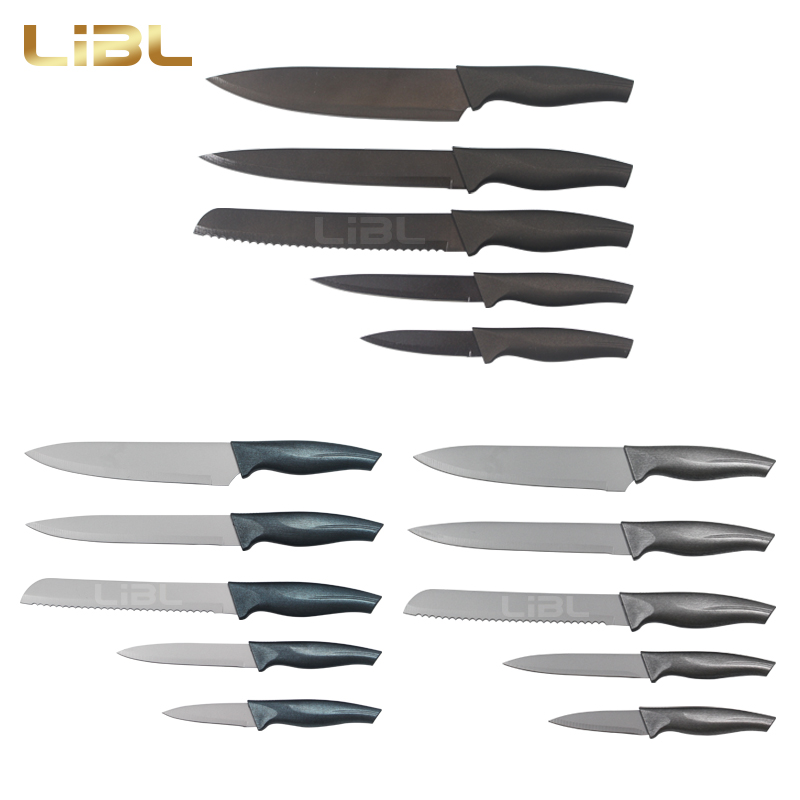 Non-stick coating knife set