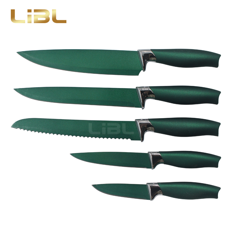 Non-stick coating knife set