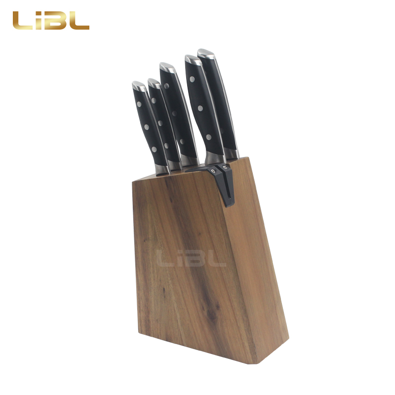 7pcs Forged knife set with wooden block