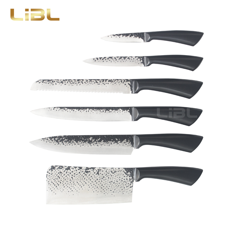 Hollow handle knife with hammer blade and non-stick coating