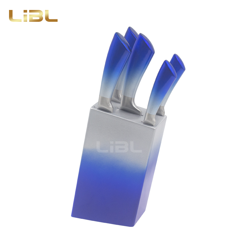 Hollow handle knife set with coating handle
