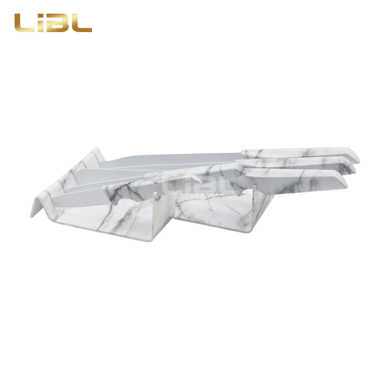 Mable printing knife set with non-stick coating