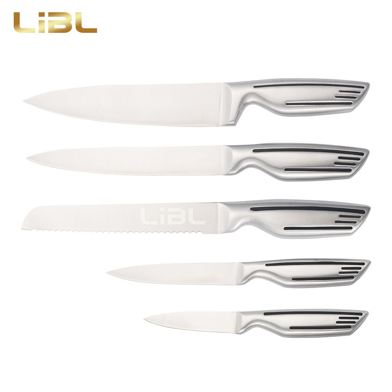 Hollow handle knife anti slip design