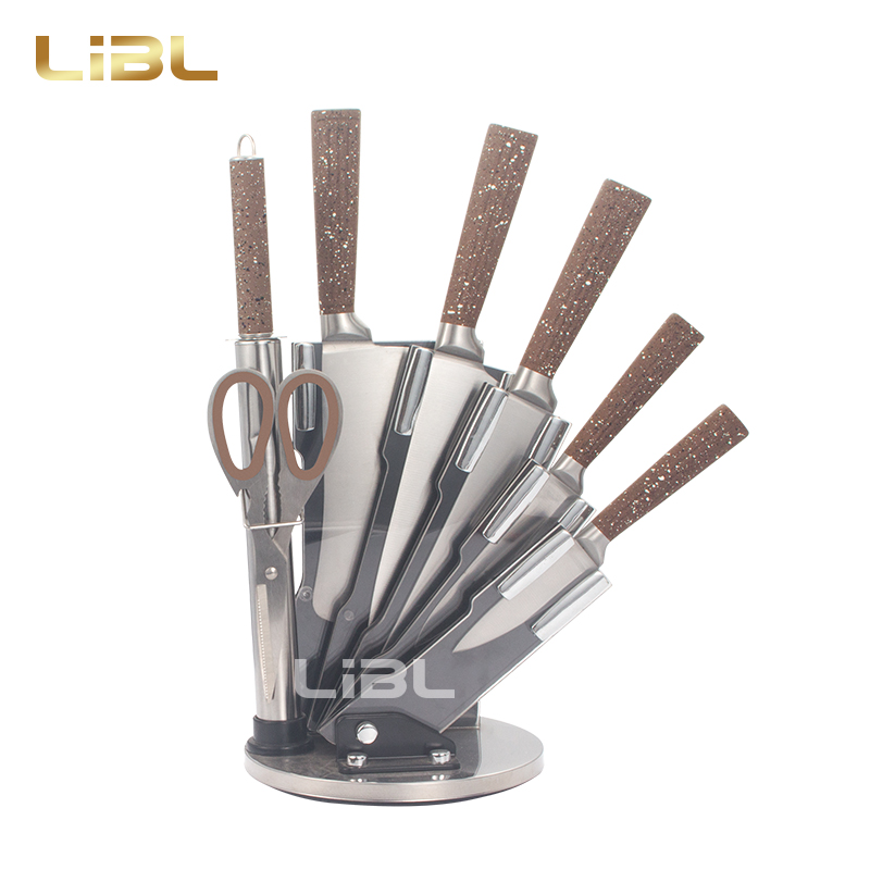 8pcs Knife set with anti-slip handle design
