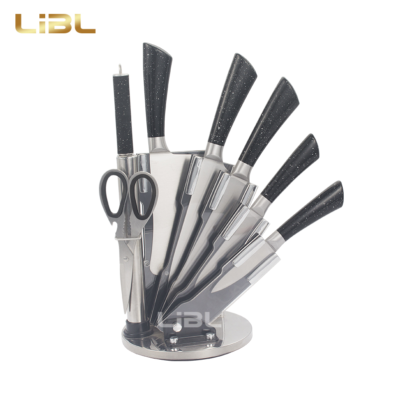 8pcs Knife set with shinny coating handle