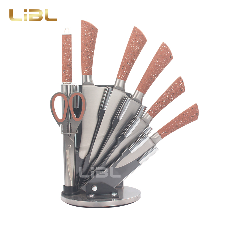 8pcs Knife set with matt coating handle