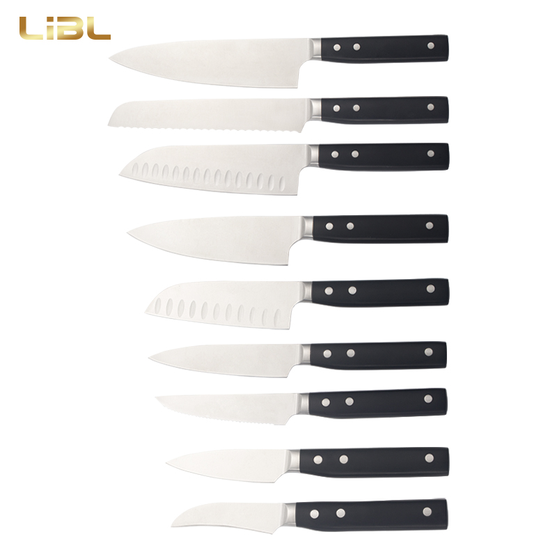 Bolster forged knives with ABS handle
