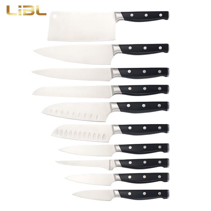 Bolster forged knives with ABS handle
