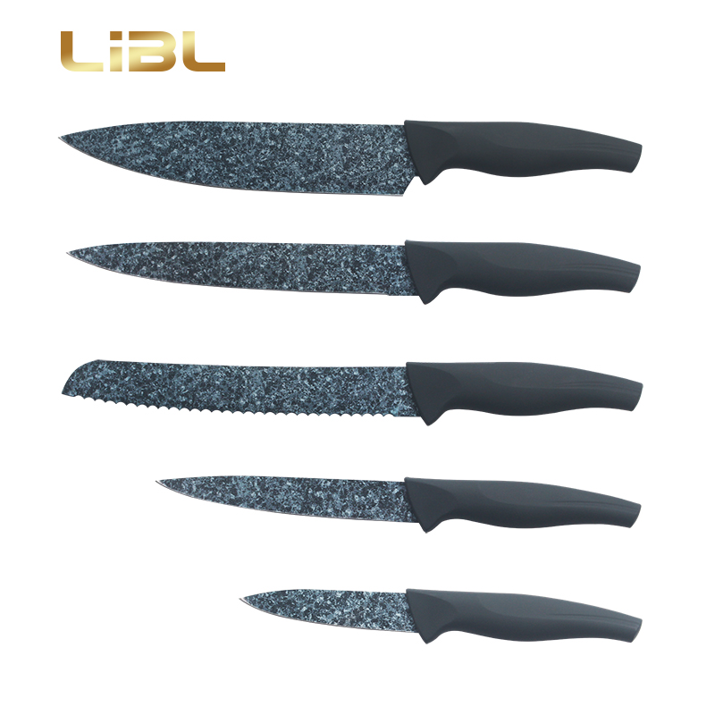 Marble coating knife set