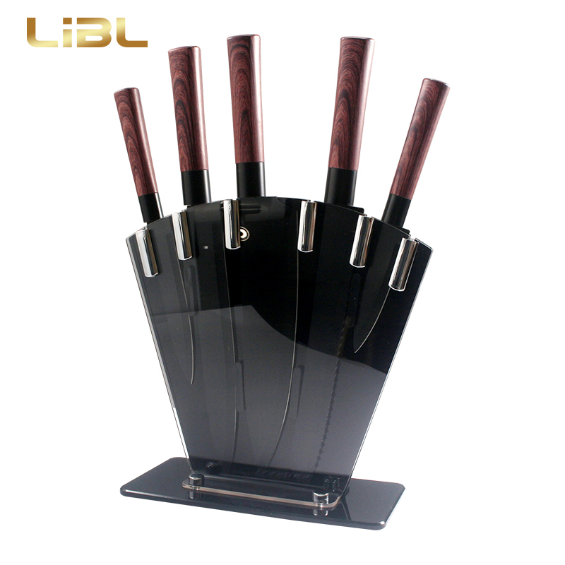 Wood decal printing handle knife set