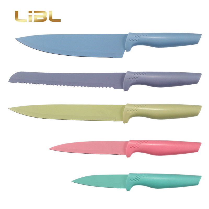 Non-stick coating knife set