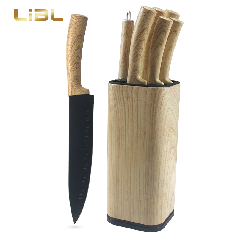 Wooden decal printing knife set