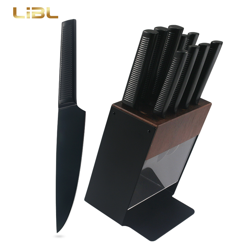 New design stainless steel knife set with non-stick coating