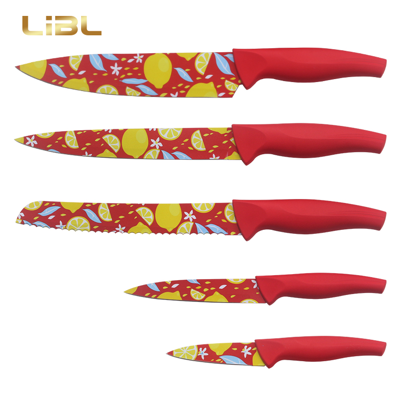 Transfer printing kitchen knvies